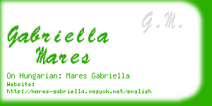 gabriella mares business card